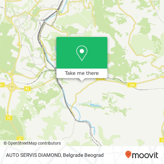 AUTO SERVIS DIAMOND mapa