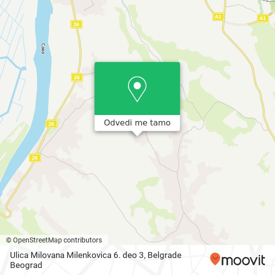 Ulica Milovana Milenkovica 6. deo 3 mapa