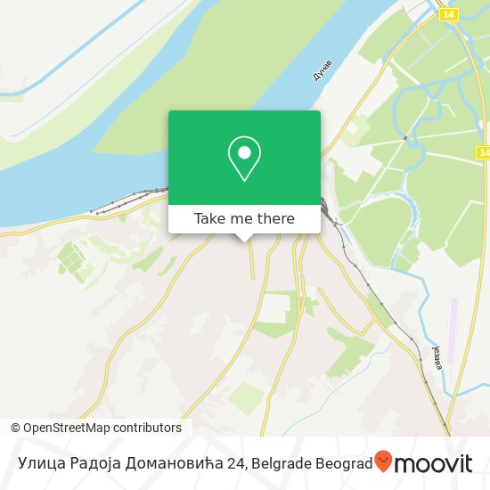 Улица Радоја Домановића 24 mapa