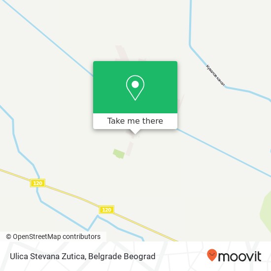 Ulica Stevana Zutica mapa