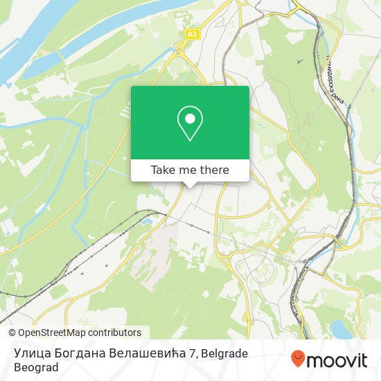 Улица Богдана Велашевића 7 mapa