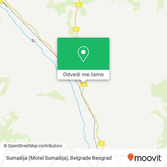 Sumadija (Motel Sumadija) mapa