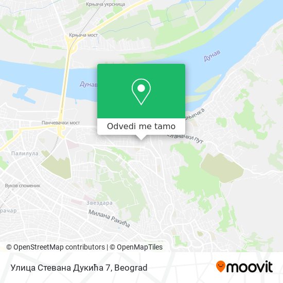 Улица Стевана Дукића 7 mapa
