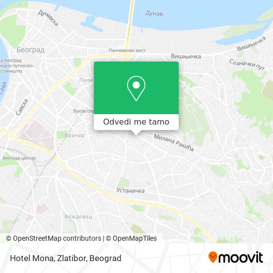 Hotel Mona, Zlatibor mapa