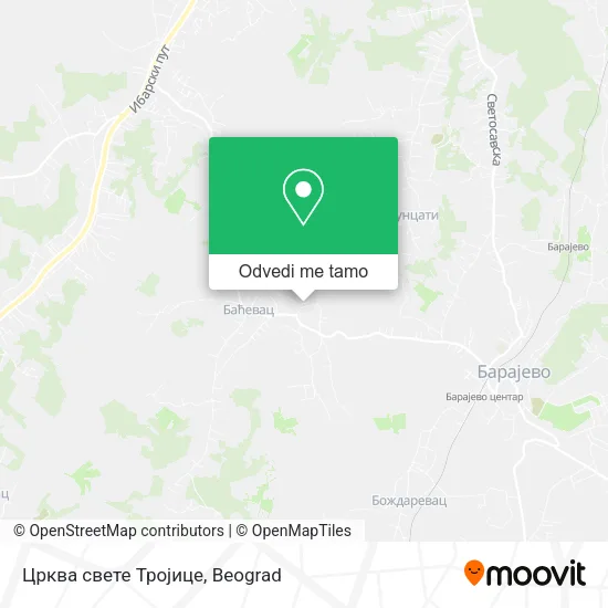 Црква свете Тројице mapa