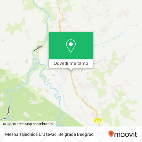 Mesna zajednica Drazevac mapa