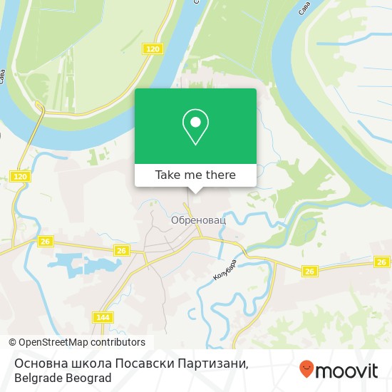 Основна школа Посавски Партизани mapa