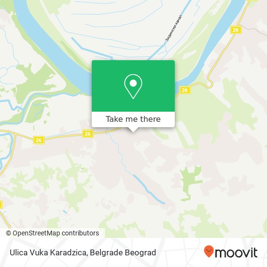 Ulica Vuka Karadzica mapa