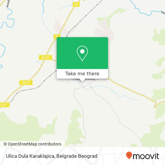 Ulica Dula Karaklajica mapa