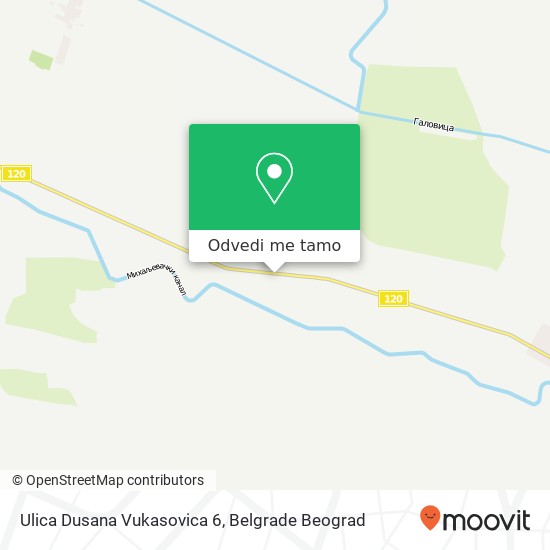 Ulica Dusana Vukasovica 6 mapa