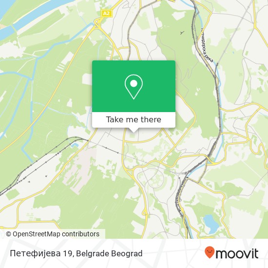 Петефијева 19 mapa