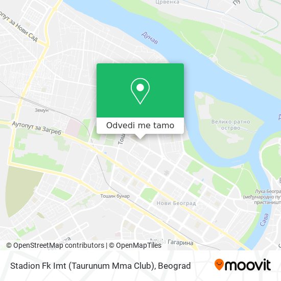 Stadion Fk Imt (Taurunum Mma Club) mapa