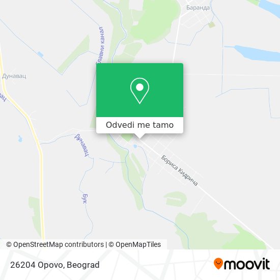 26204 Opovo mapa
