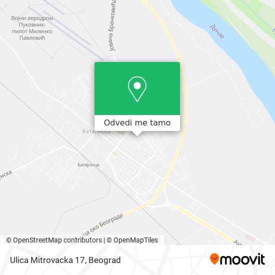 Ulica Mitrovacka 17 mapa