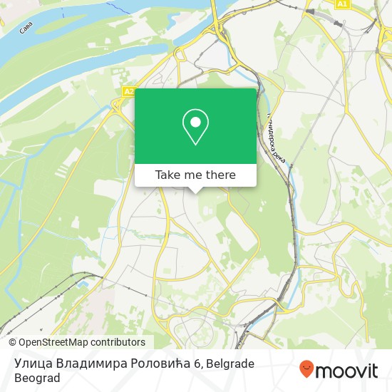 Улица Владимира Роловића 6 mapa