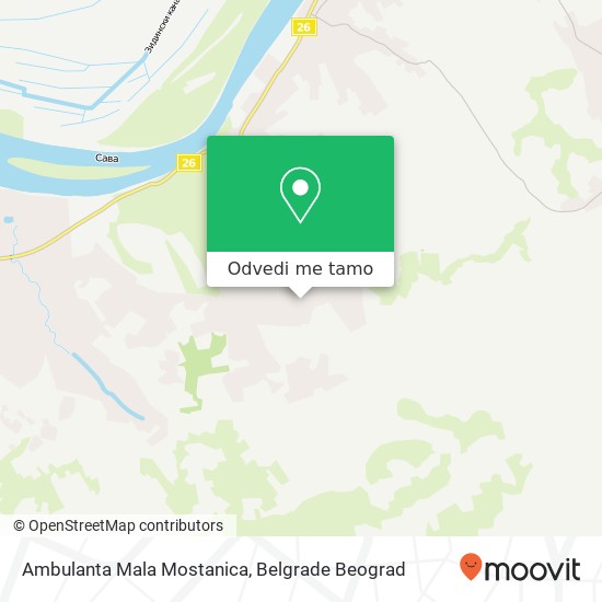 Ambulanta Mala Mostanica mapa