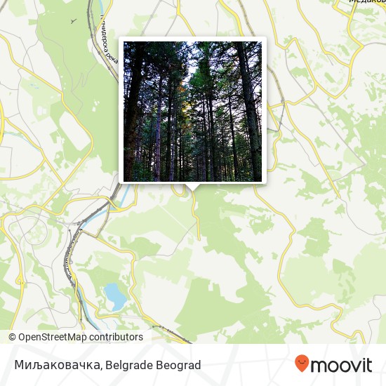 Миљаковачка mapa