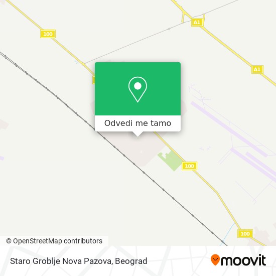 Staro Groblje Nova Pazova mapa