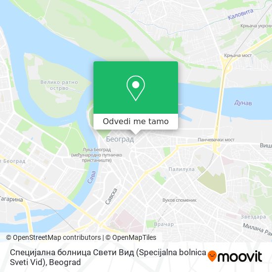 Специјална болница Свети Вид (Specijalna bolnica Sveti Vid) mapa