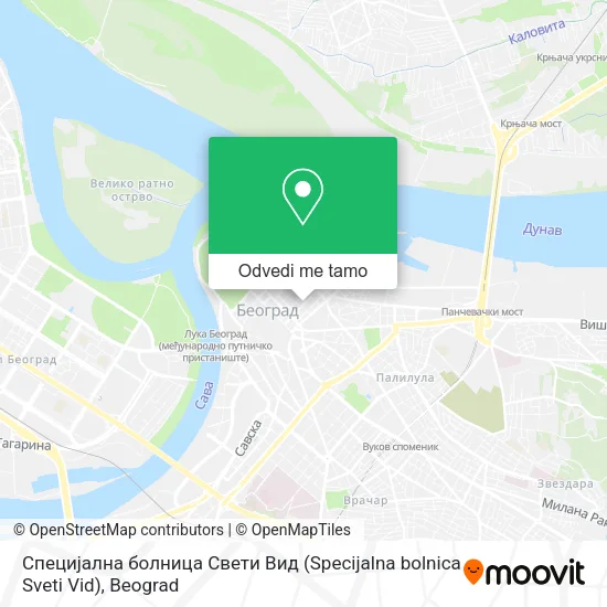 Специјална болница Свети Вид (Specijalna bolnica Sveti Vid) mapa