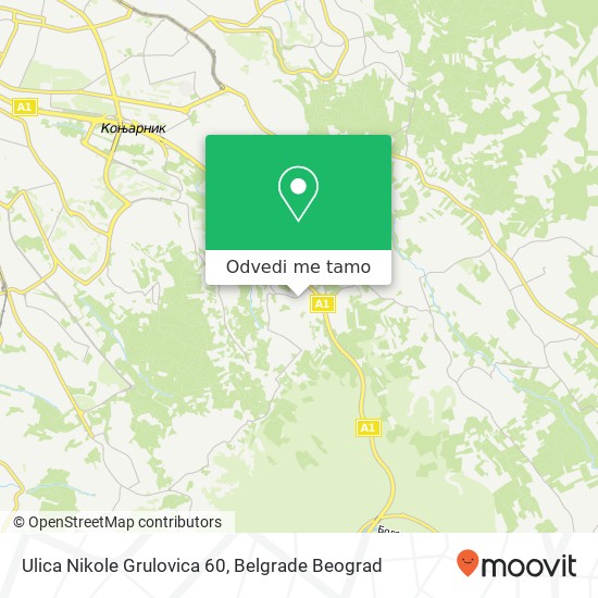 Ulica Nikole Grulovica 60 mapa