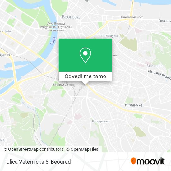 Ulica Veternicka 5 mapa