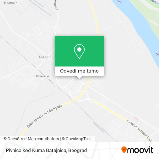 Pivnica kod Kuma Batajnica mapa