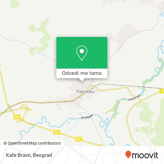 Kafe Bravo mapa