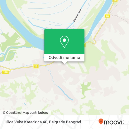 Ulica Vuka Karadzica 40 mapa