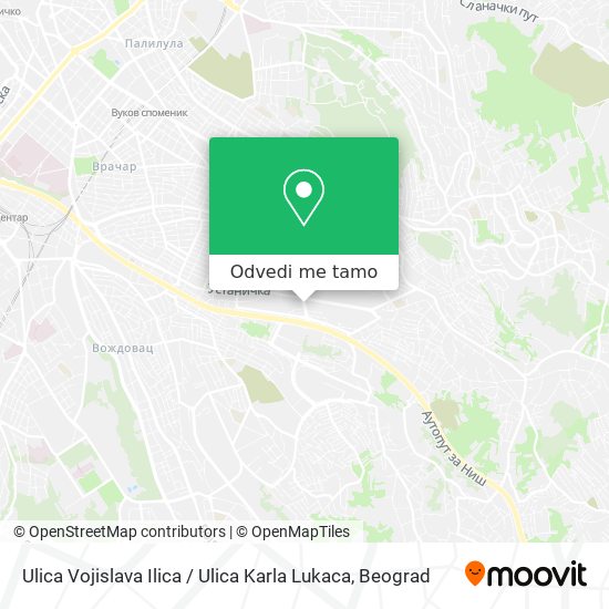 Ulica Vojislava Ilica / Ulica Karla Lukaca mapa