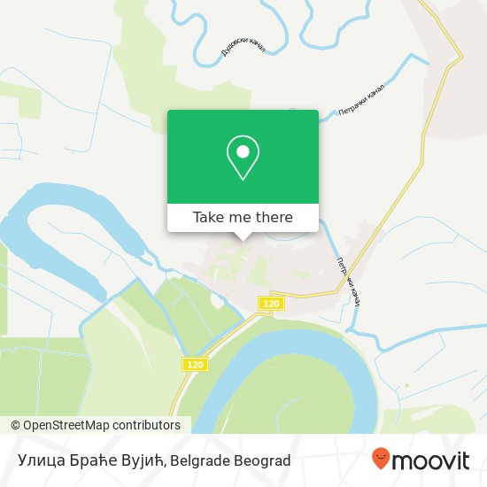 Улица Браће Вујић mapa