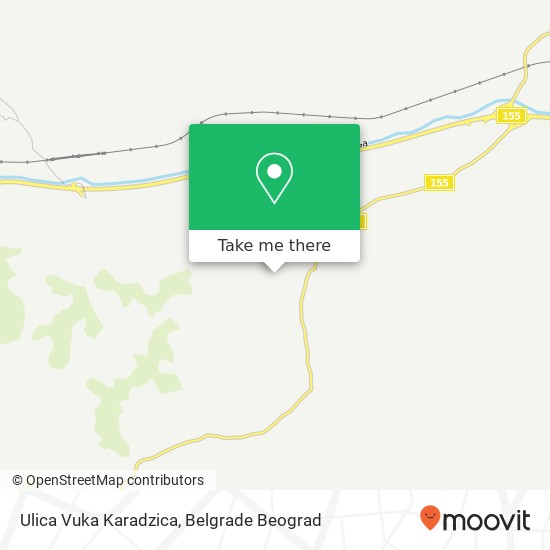 Ulica Vuka Karadzica mapa