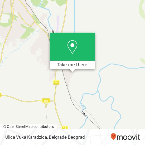 Ulica Vuka Karadzica mapa