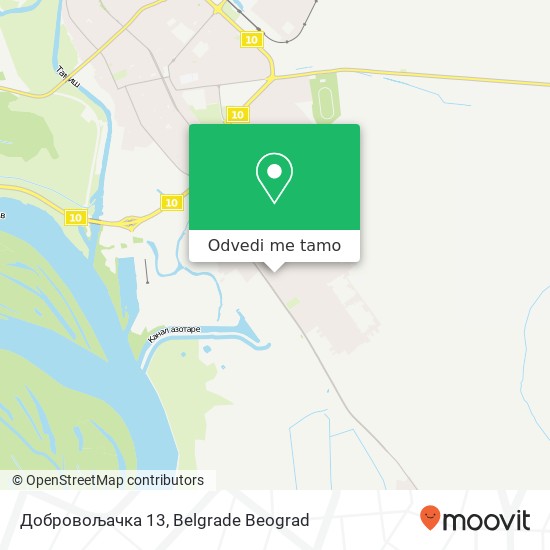 Добровољачка 13 mapa