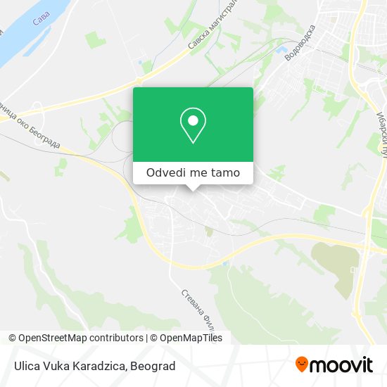 Ulica Vuka Karadzica mapa
