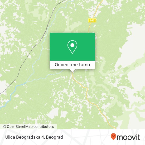 Ulica Beogradska 4 mapa