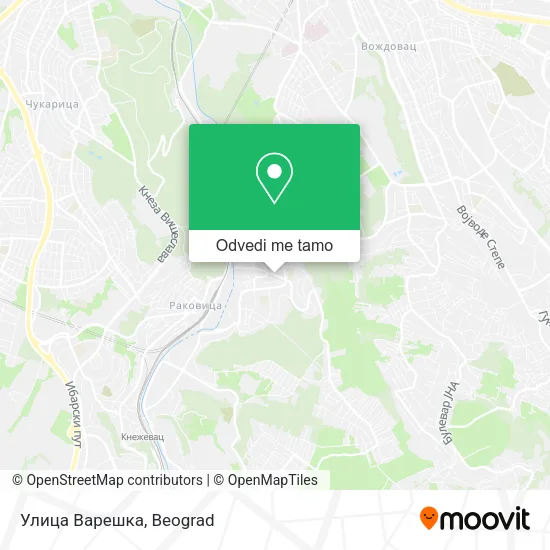 Улица Варешка mapa
