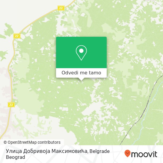 Улица Добривоја Максимовића mapa