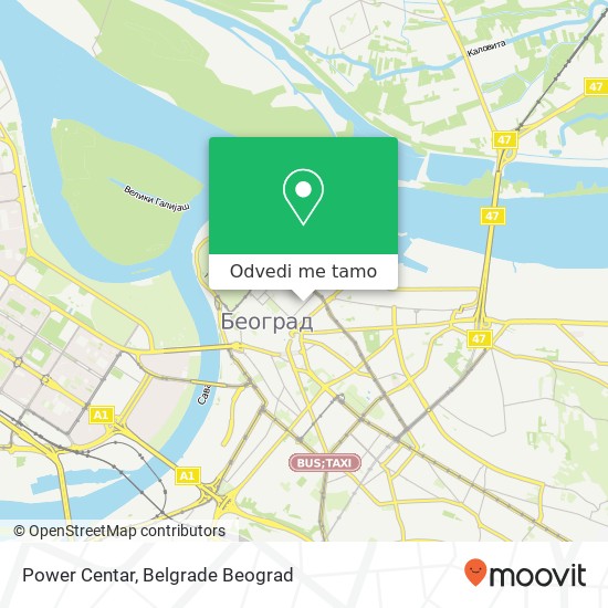 Power Centar mapa