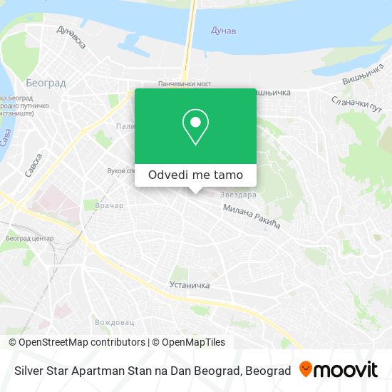 Silver Star Apartman Stan na Dan Beograd mapa