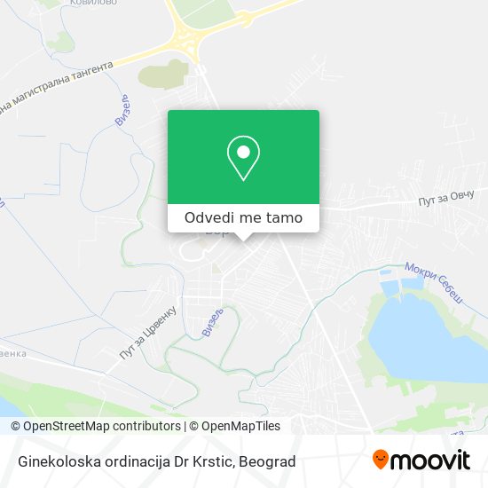 Ginekoloska ordinacija Dr Krstic mapa