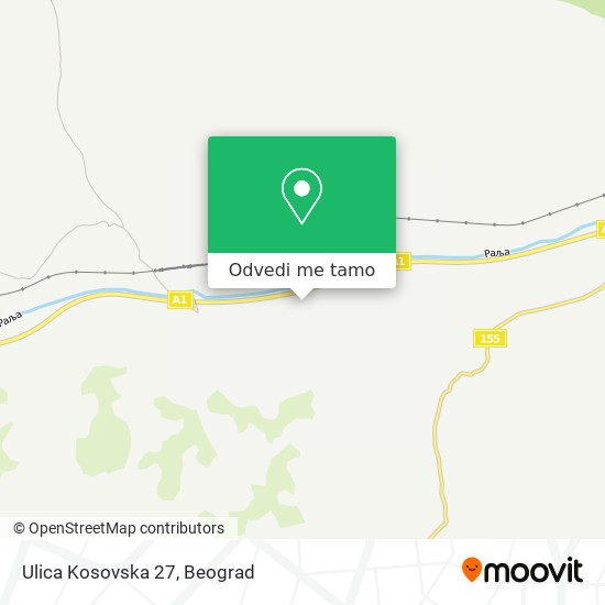 Ulica Kosovska 27 mapa