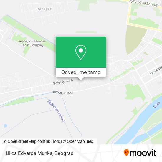 Ulica Edvarda Munka mapa