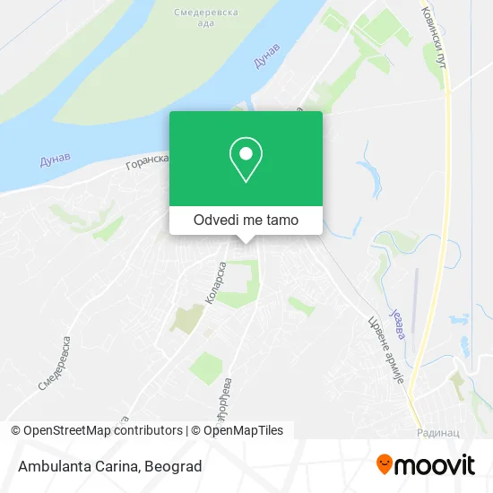 Ambulanta Carina mapa