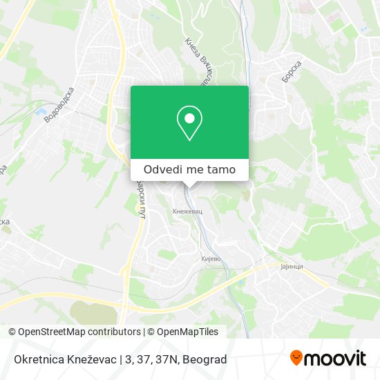 Okretnica Kneževac | 3, 37, 37N mapa