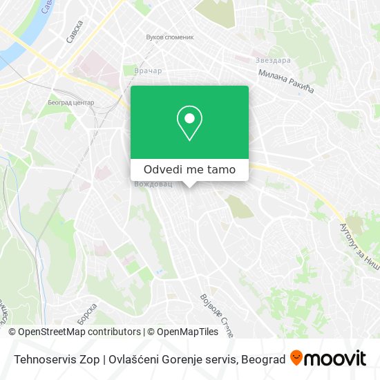 Tehnoservis Zop | Ovlašćeni Gorenje servis mapa