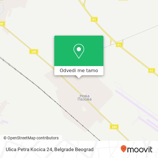 Ulica Petra Kocica 24 mapa