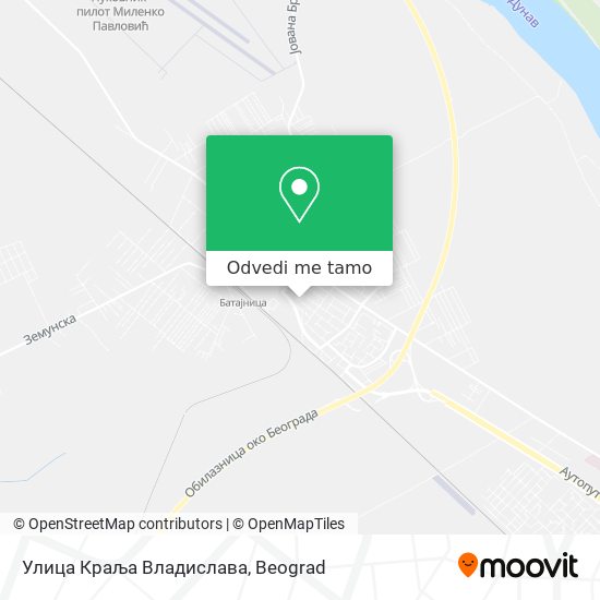Улица Краља Владислава mapa