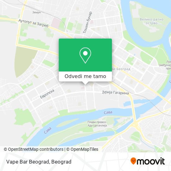 Vape Bar Beograd mapa