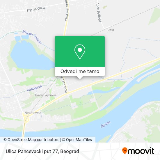 Ulica Pancevacki put 77 mapa